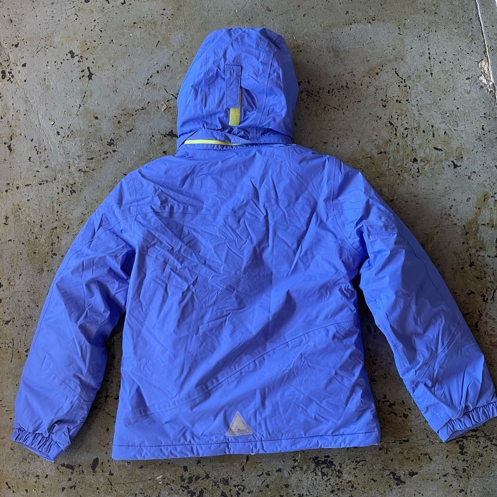 L.L. Bean Glacier Summit Waterproof Ski Jacket Blue Thinsulate Youth Large 14-16 - Picture 7 of 11